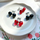 Cherry Fruit Ear Stud Hipster Bracelet DIY Pendant 4pcs