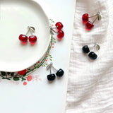 Cherry Fruit Ear Stud Hipster Bracelet DIY Pendant 4pcs