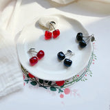 Cherry Fruit Ear Stud Hipster Bracelet DIY Pendant 4pcs