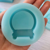 Cherry Peach Ball Shaker Silicone Mold Epoxy Resin Quicksand Pendant