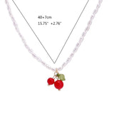 Baroque Cherry Pearl Necklace for Women
