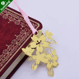 Cherry Blossoms Metal Bookmarks - Set of 4