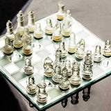 Chess Board Resin Mold Set with 6 Chess Pieces Silicone Molds