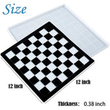 Chess Board Resin Mold Set with 6 Chess Pieces Silicone Molds