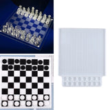 Chess Board Silicone Resin Molds Epoxy Mold for Family Party Games DIY Crafts