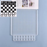 Chess Board Silicone Resin Molds Epoxy Mold for Family Party Games DIY Crafts