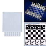 Chess Board Silicone Resin Molds Epoxy Mold for Family Party Games DIY Crafts
