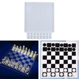 Chess Board Silicone Resin Molds Epoxy Mold for Family Party Games DIY Crafts