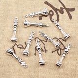 Chess Charm Jewelry DIY Finding 40pcs 8x26mm
