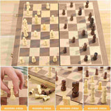 Wooden Chess Pieces Set Staunton Wood Chessmen Child