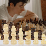 Wooden Chess Pieces Set Staunton Wood Chessmen Child