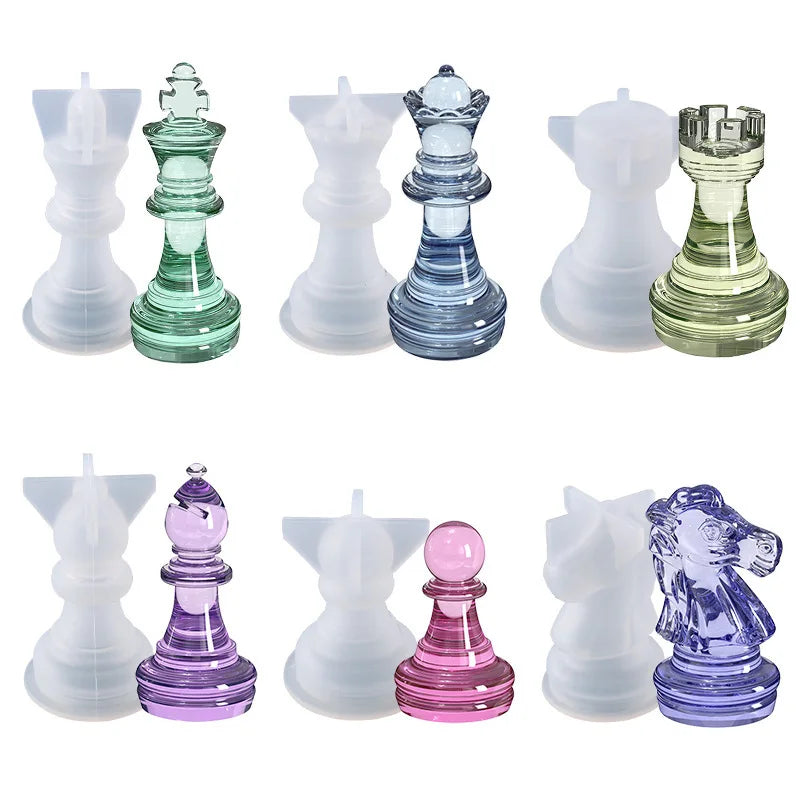 Chess Kit Resin Molds International Chess Pieces Checkers