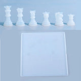 Chess Game Resin Silicone Molds Set Queen King 6 Three-Dimensional International