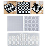 Chess Kit Silicone Mold Intl Chess Pieces Checkers Checkerboard