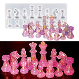 Chess Kit Silicone Mold Intl Chess Pieces Checkers Checkerboard
