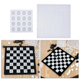 Chess Resin Set 3D International Chess Piece Silicone for Epoxy Casting