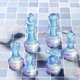 Chess Set & Checkers Board Silicone Resin Mold - DIY Art Craft