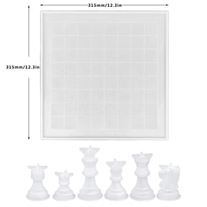 Chess Silicone Mould DIY Epoxy Mold Set