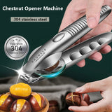 Stainless Steel Chestnut Nutcracker Opener Quick Clip Nuts Peeler Walnut Sheller