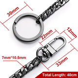 40cm Metal Wallet Belt Chain Hipster Pants Hip Hop Rock Punk Street Keyring