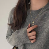 925 Silver Necklace Oval Pendant Choker Women Fine Jewelry