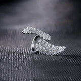 Angel Wing Opening Women's Ring Engagement Party Jewelry
