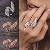Angel Wing Opening Women's Ring Engagement Party Jewelry