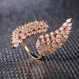 Angel Wing Opening Women's Ring Engagement Party Jewelry