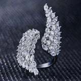 Angel Wing Opening Women's Ring Engagement Party Jewelry