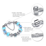 Glass Beads DIY Bracelet Butterfly Flower Crystal Bracelet