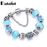 Glass Beads DIY Bracelet Butterfly Flower Crystal Bracelet