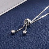 Zircon Crystal Chain Bracelet Silver Jewelry Bijoux