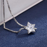 Zircon Crystal Chain Bracelet Silver Jewelry Bijoux
