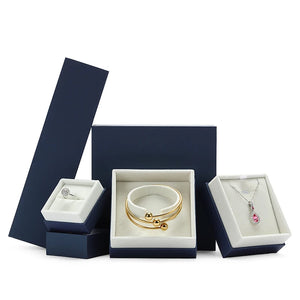 Paper Jewelry Box Ring Pendant Necklace Jewellery Organizer Storage Boxes Case