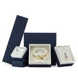Paper Jewelry Box Ring Pendant Necklace Jewellery Organizer Storage Boxes Case