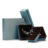 Paper Jewelry Box Ring Pendant Necklace Jewellery Organizer Storage Boxes Case