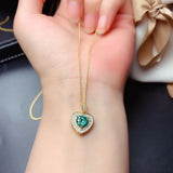 1Ct Zircon Diamond Pendant Necklace 18k Choker Jewelry