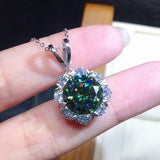 Flower Pendant Necklaces Choker for Women Crystal Diamonds Jewelry