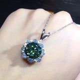 Flower Pendant Necklaces Choker for Women Crystal Diamonds Jewelry