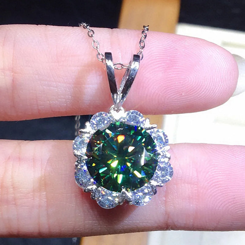 Flower Pendant Necklaces Choker for Women Crystal Diamonds Jewelry