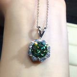 Flower Pendant Necklaces Choker for Women Crystal Diamonds Jewelry
