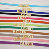 Personalized Name Collar Choker Necklace Goth Jewelry