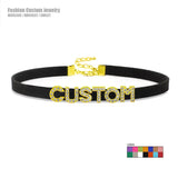 Personalized Name Collar Choker Necklace Goth Jewelry