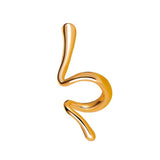 Geometric Distortion Snake Ear Cuff Earrings for Women