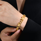 Butterfly Charm Bracelet for Women, Stainless Steel Cuff Bangle Gift