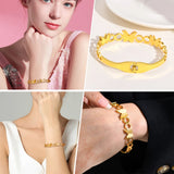 Butterfly Charm Bracelet for Women, Stainless Steel Cuff Bangle Gift