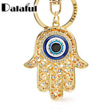 Hamsa Fatima Hand Eyes Keychain Charm Amulet Purse Bag Pendant K236