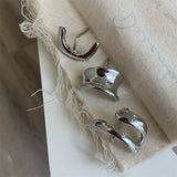 3PC Geometric Hair Clips Hairpin Low Ponytail Hair Claws Women Girls Accessories