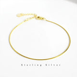925 Silver Snake Chain Friendship Bracelet YBR152