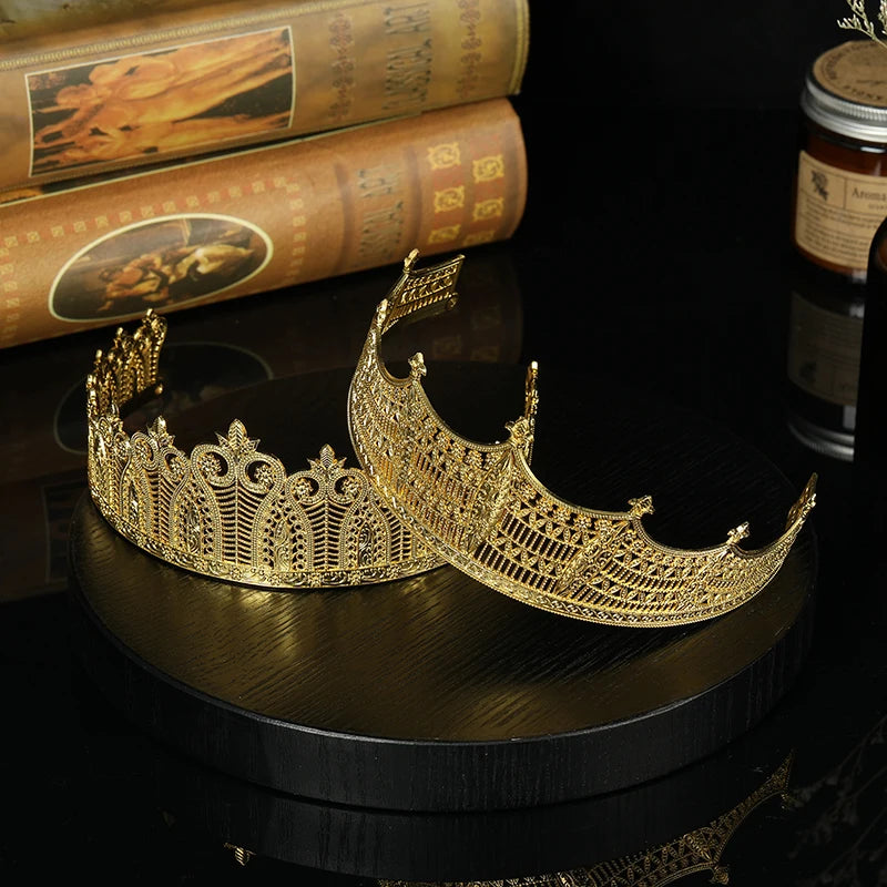 Morocco Crown Women Tiaras African Bride Hair Jewelry Forehead Sequins